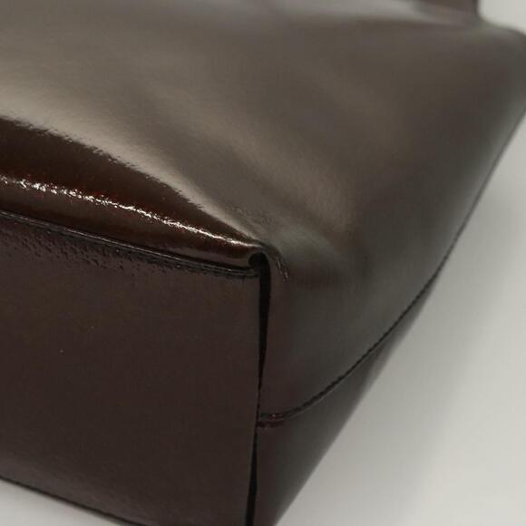 GUCCI Shoulder Bag Enamel Brown Silver 001 2058 001 2058 - Picture 11 of 16